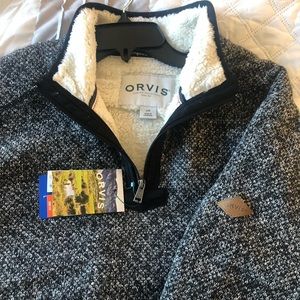 Men’s Orvis black/white sweater,brandnew with tags